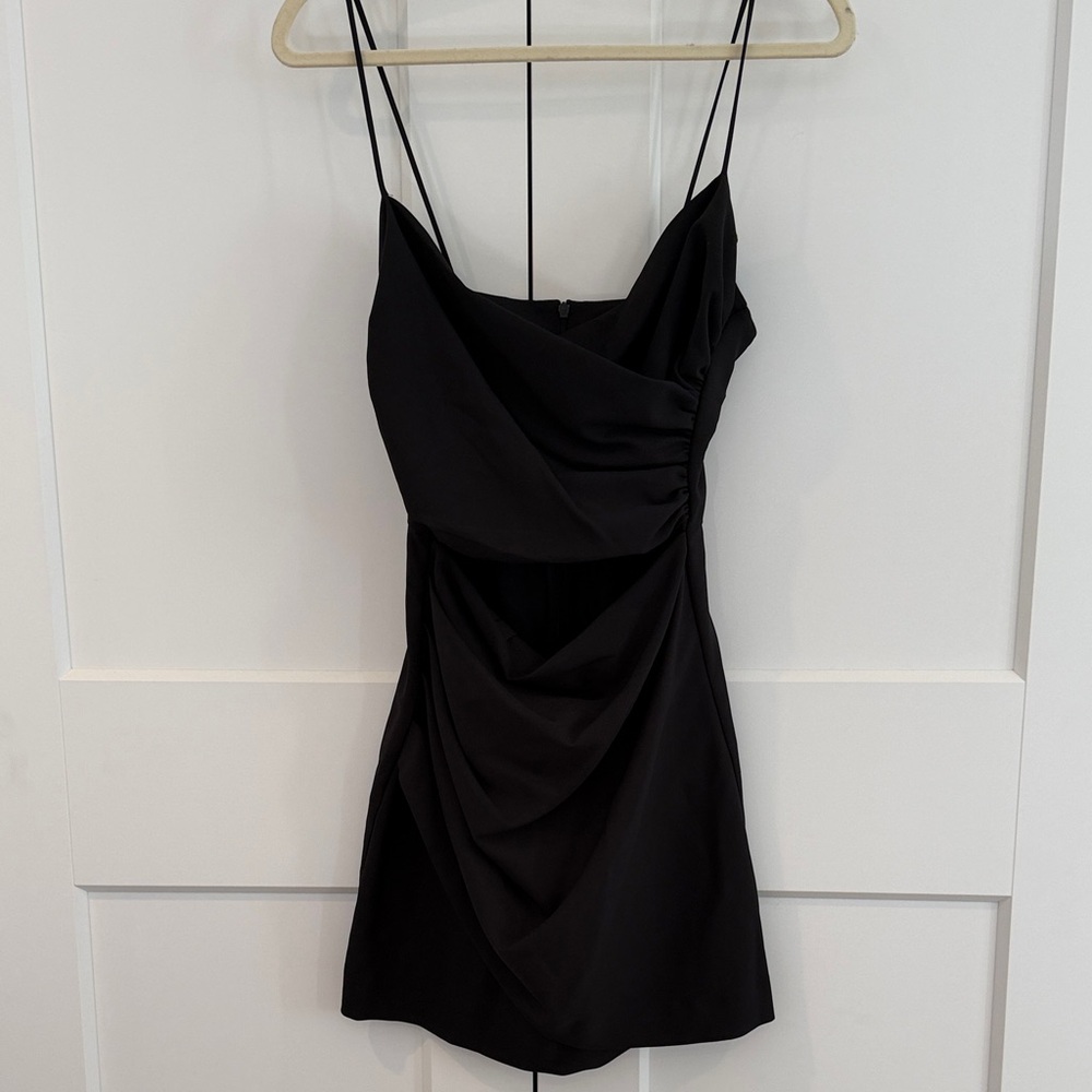 NWT Zara Black Cutout Mini Dress